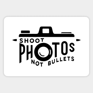 Shoot photos not bullets Camera 35mm Black Magnet